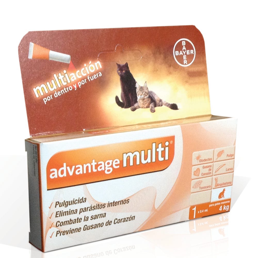 ADVANTAGE MULTI - Desparasitante para Gatos Chico