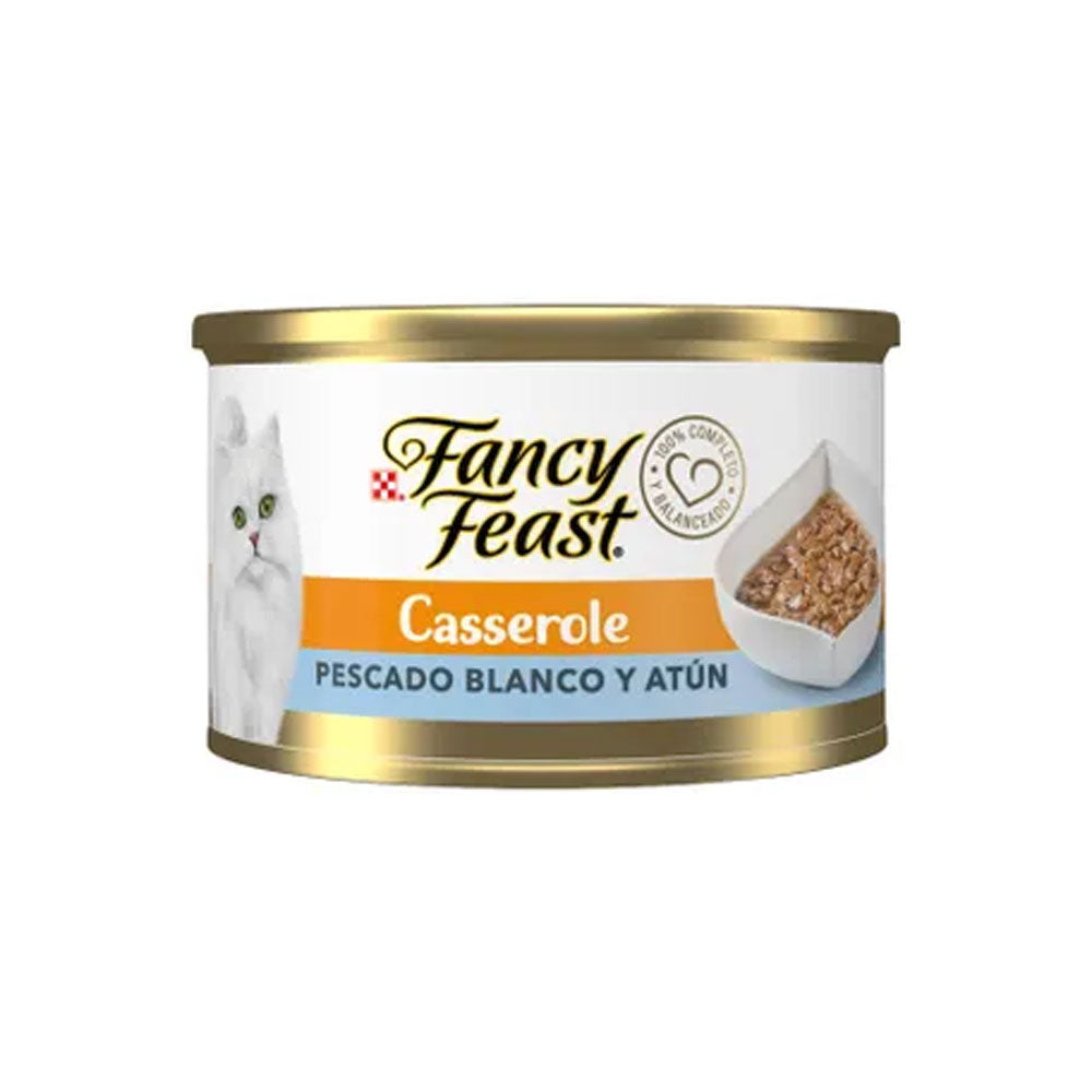 FANCY FEAST - Alimento Húmedo En Lata Para Gato Casserole Pescado y Atún 85 g