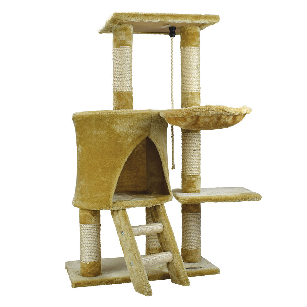 FANCY PETS - Rascador Con Escalera y Hamaca Para Gatos