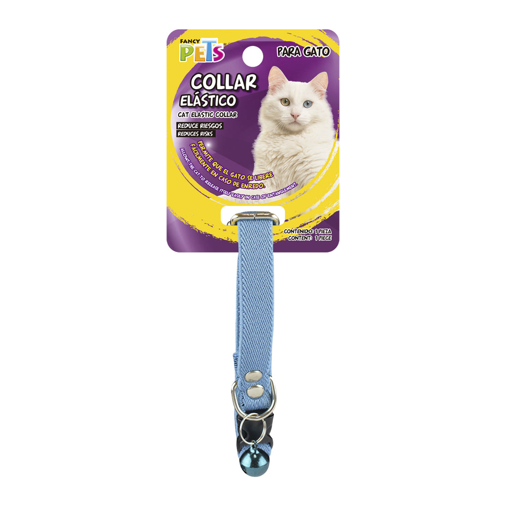 FANCY PETS - Collar Elástico Con Cascabel Para Gato