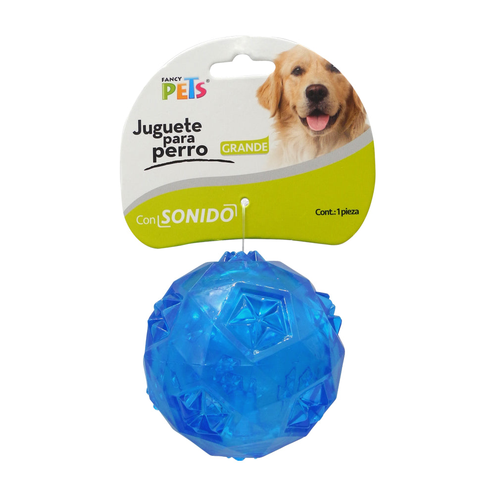 FANCY PETS - Juguete Pelota Prisma Con Sonido Grande