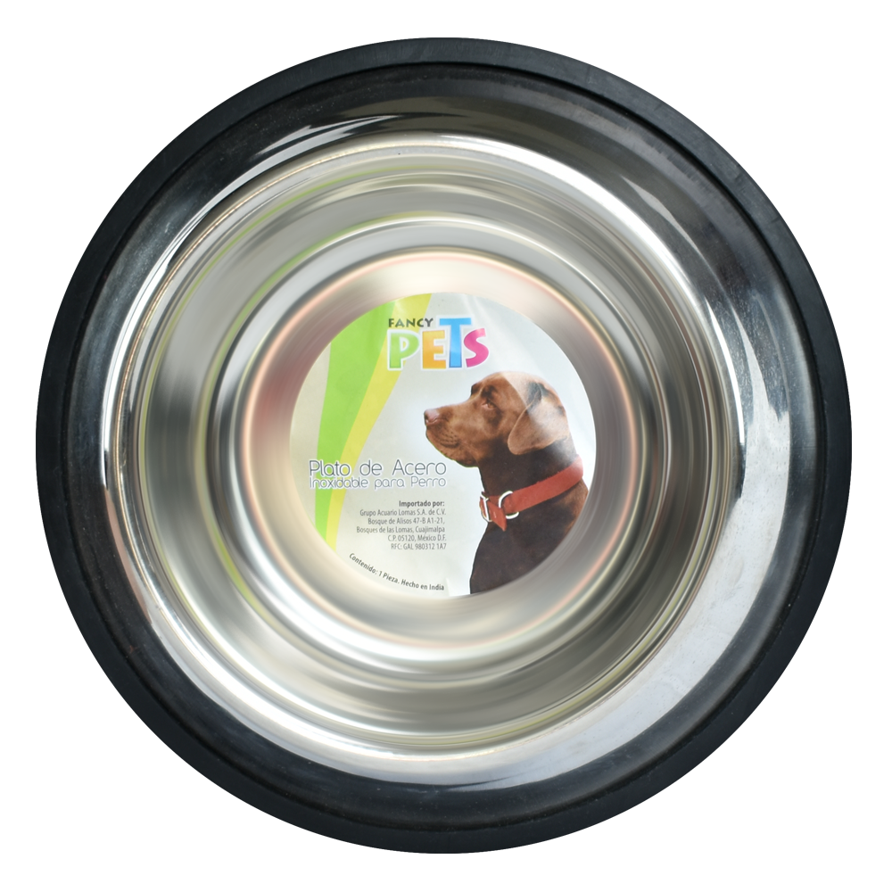 Fancy Pets Plato de Acero para Perros 32 oz - Accesorios
