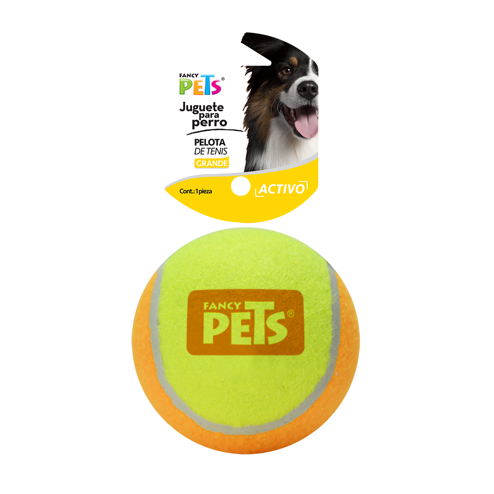 Juguete Pelota Gde De Tenis Bicolor - 1 Pz Fl7159