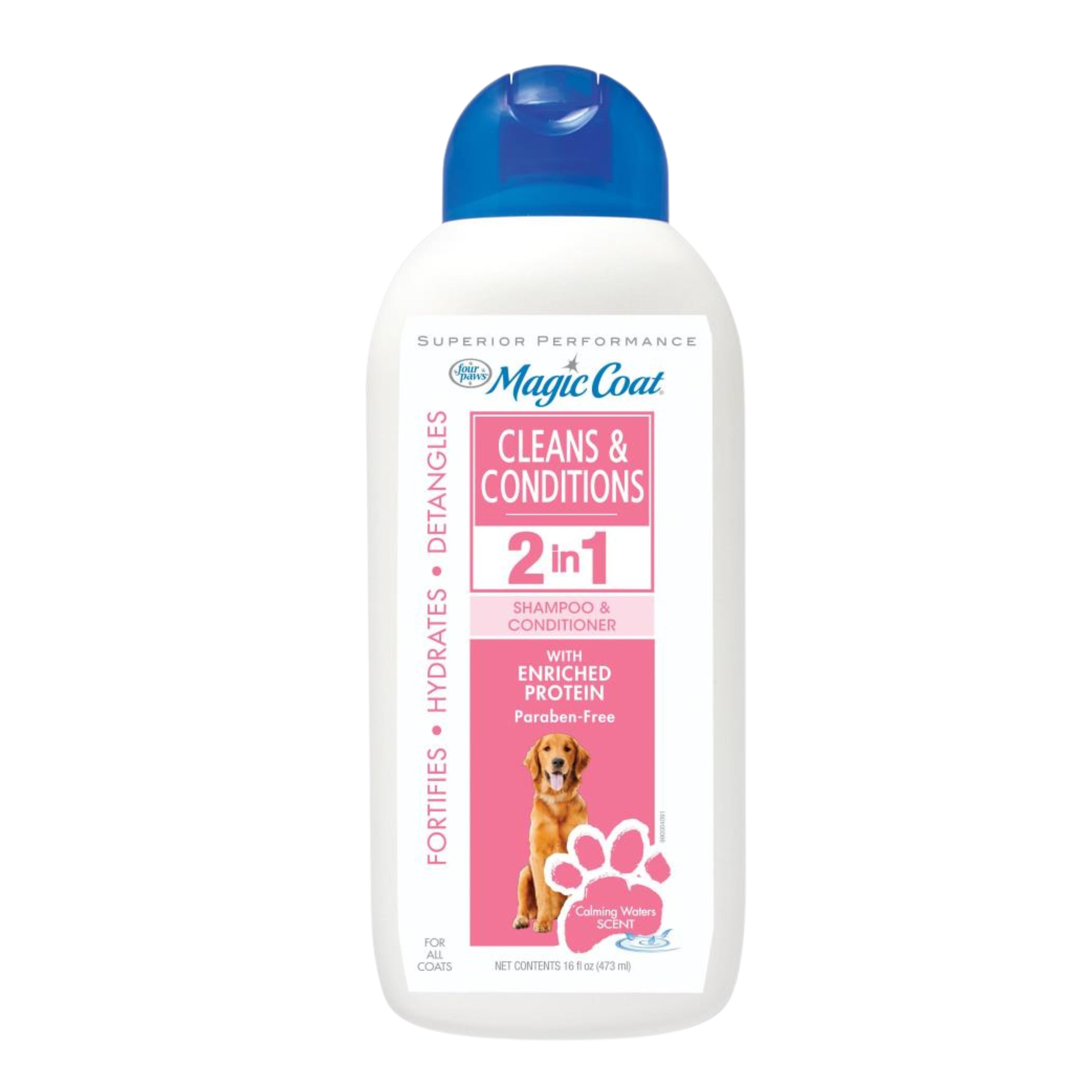 Four Paws - Shampoo Y Acondicionador Magic Coat Para Perros 2 En 1 Proteína Enriquecida 473 ml