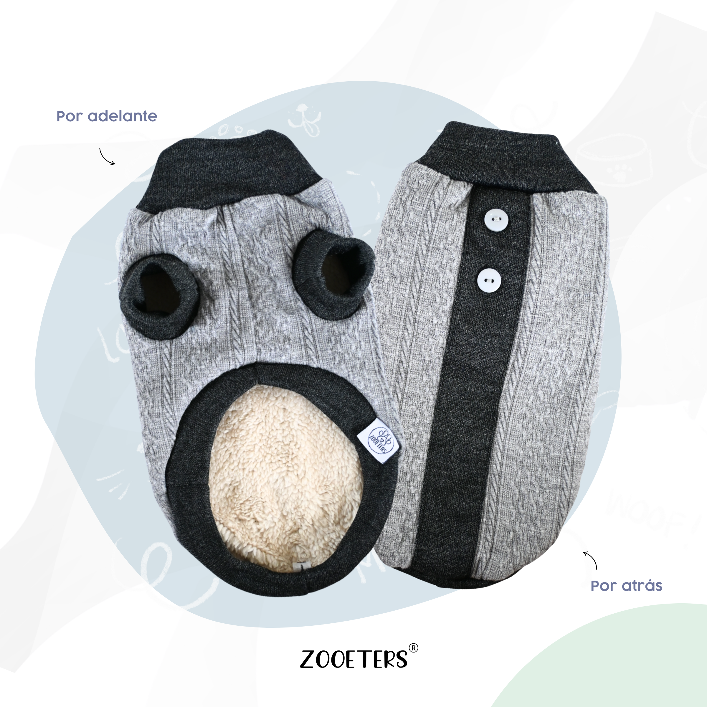 ZOOETERS - Suéter Liso Para Perro Varios Colores T4