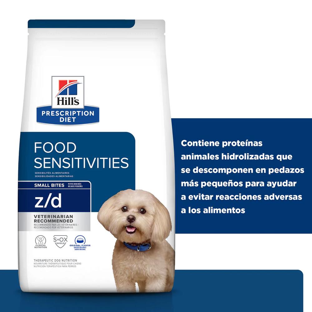 HILL'S PRESCRIPTION DIET - Food Sensitivities Alimento Seco Para Perro Adulto Problemas De Alergias z/d Small Bites 1.5 Kg