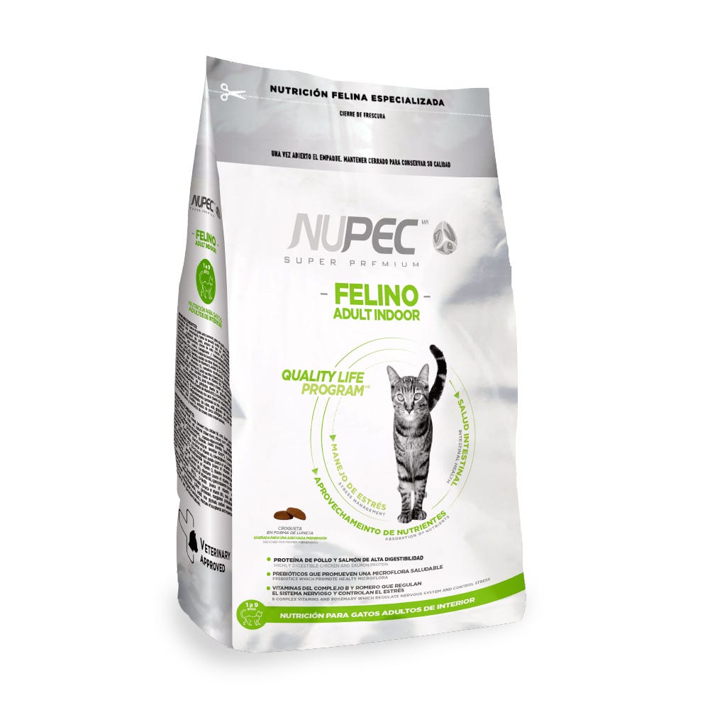 NUPEC - Indoor Alimento Seco Para Gato Adulto de Interior 5 kg