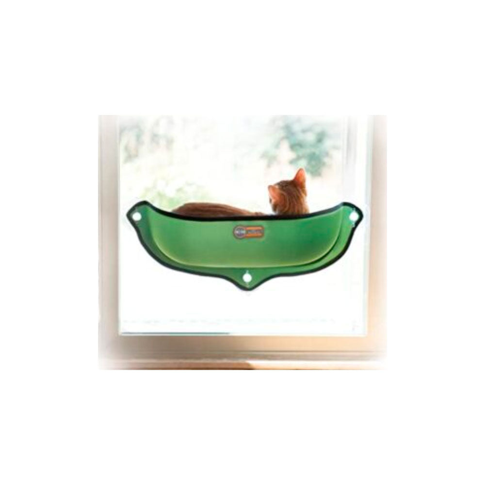 K&H - Cama Para Gato En Ventana Color Verde 69X28 cm