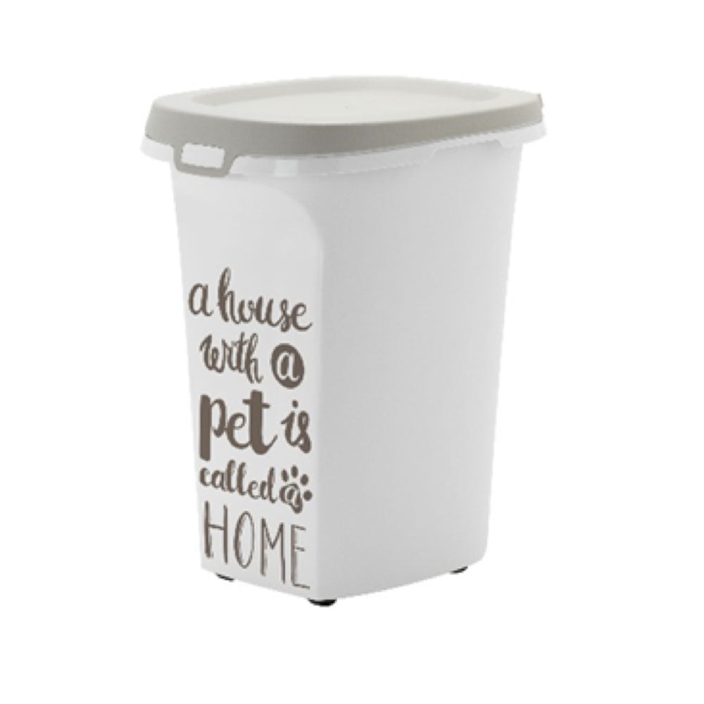 MODERNA - Contenedor de Alimento Para Perro y Gato Gris 38 L / 20 Kg