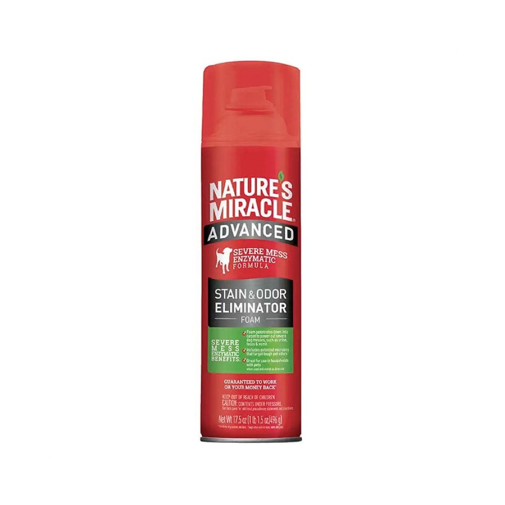 NATURES MIRACLE - Espuma Para Eliminar Manchas Y Olores Para Perro 496 g