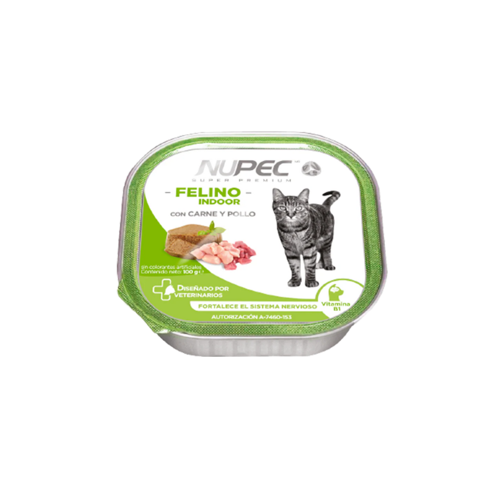 NUPEC - Indoor Alimento Húmedo Para Gato Adulto Lata De 100 g