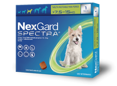 Nexgard Spectra Mediano (7.6-15 Kg) (3 Tabs)