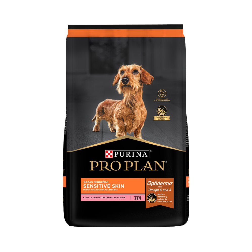 PRO PLAN - Sensitive Skin Alimento Seco Para Perro Adulto Piel Sensible Razas Pequeñas 3 Kg