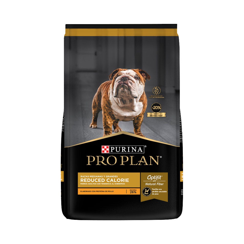 PRO PLAN - Reduced Calorie Alimento Seco Para Perro Adulto Razas Medianas Y Grandes 13 Kg