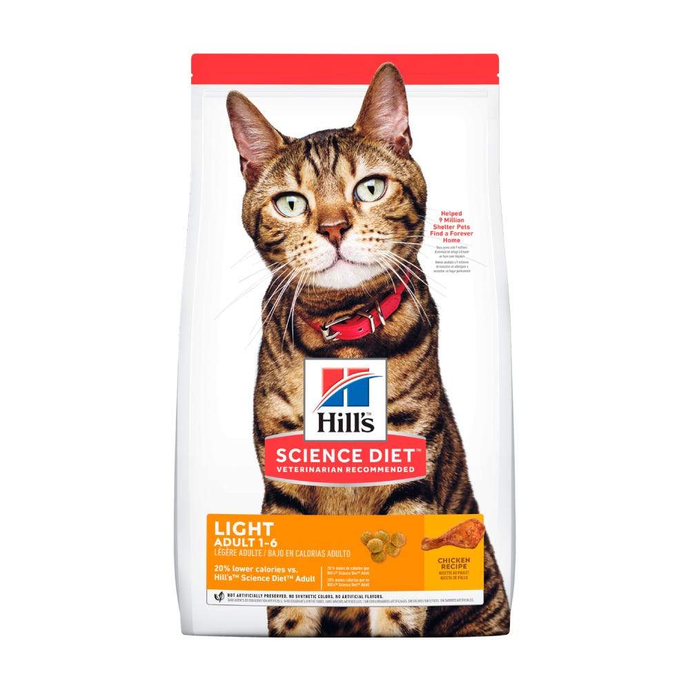HILL'S SCIENCE DIET - Light Alimento Seco Para Gato Adulto 7.25 Kg