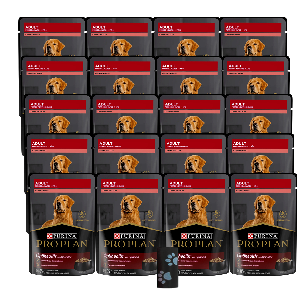 Pro plan pouch adulto sabor carne - 24
