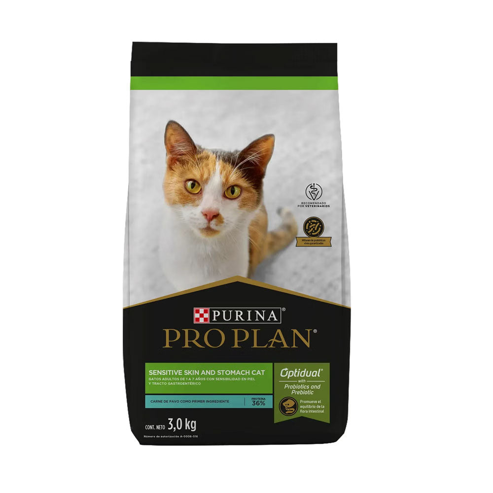 PRO PLAN - Alimento Para Gato con Estómago Sensible Skin & Stomach 3 Kg