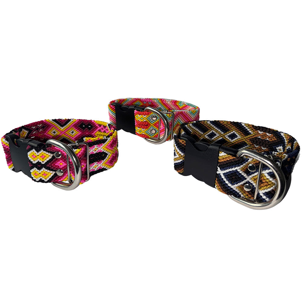 PUNTO MEXICANO - Collar Grande Ajustable Para Perro