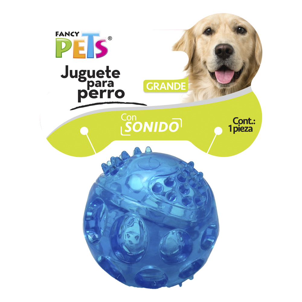FANCY PETS - Juguete Para Perro Pelota Flexible Con Sonido CH