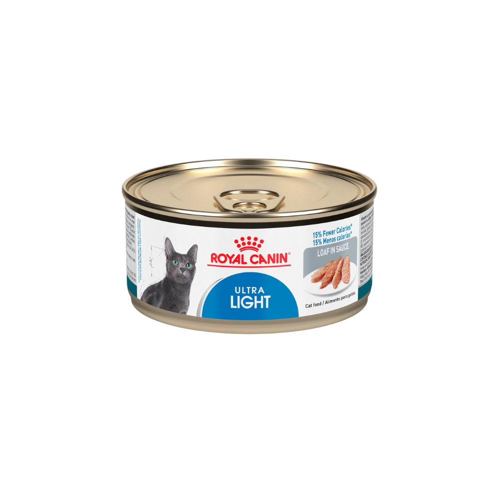 ROYAL CANIN - Alimento Humedo Para Gato Adulto Lata Control De Peso Ultra Light 145 g