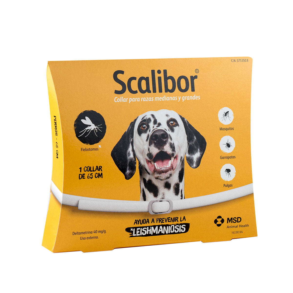 MSD Scalibor - Collar Antipulgas Para Perro Hasta 65 Cm