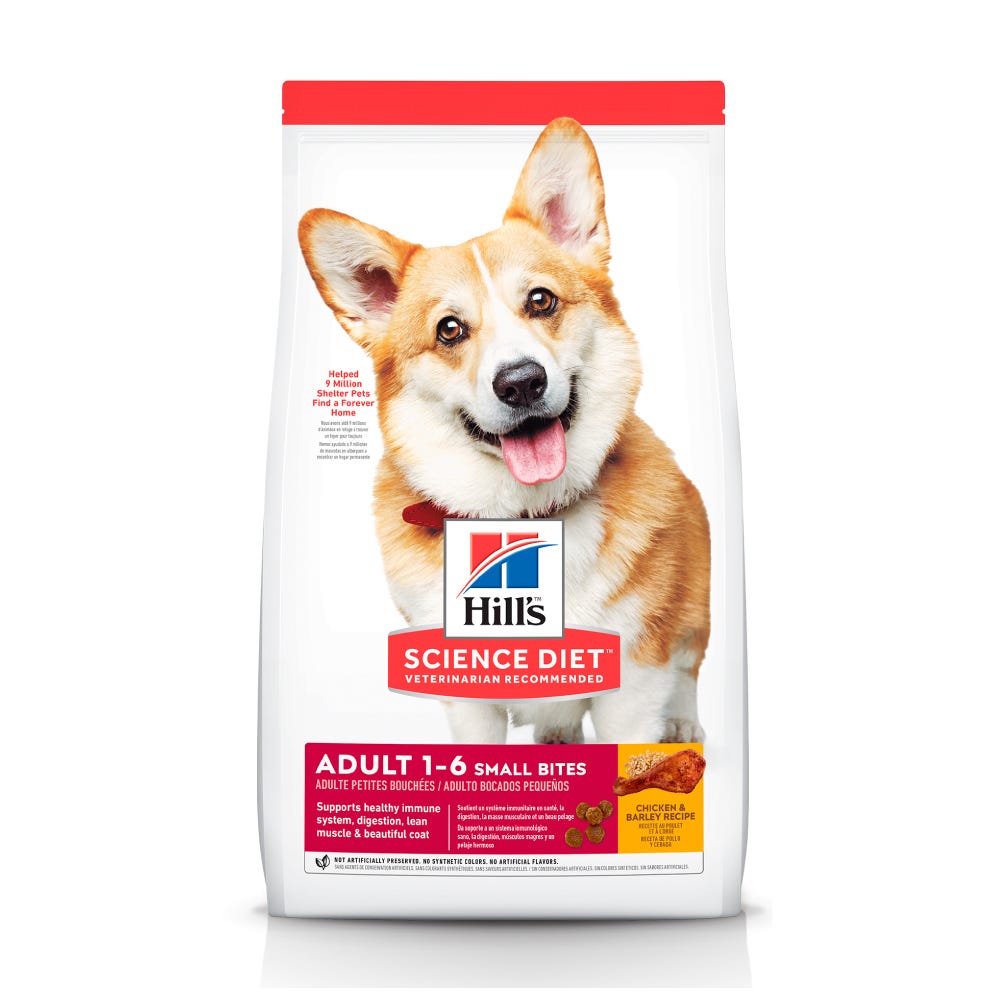 HILL'S SCIENCE DIET - Small Bites Alimento Seco Para Perro Adulto Razas Medianas 2.3 Kg