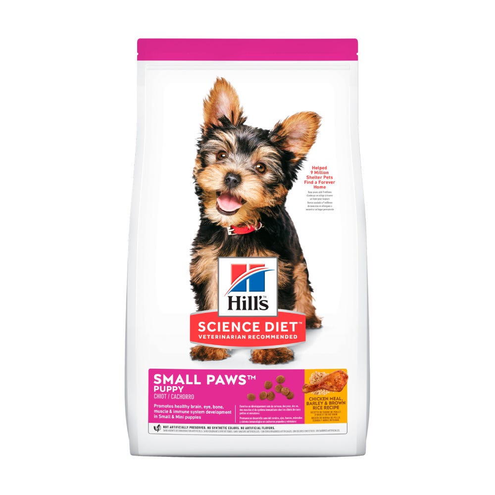 HILL'S SCIENCE DIET - Small Paws Alimento Seco Para Perro Cachorro Razas Mini y Pequeñas 2 Kg