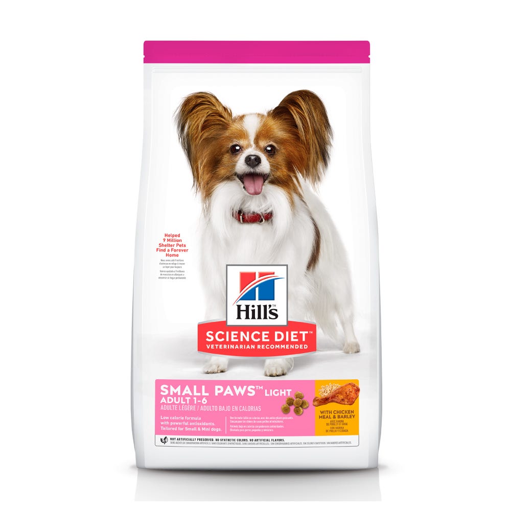 HILL'S SCIENCE DIET - Small Paws Light Alimento Seco Para Perro Adulto Razas Mini y Pequeñas 2 Kg