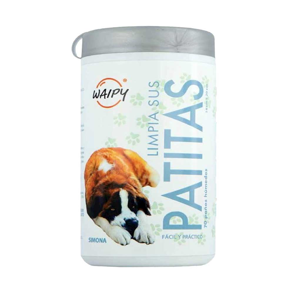 WAIPY - Toallitas Húmedas Para Perro Limpieza De Patas 70 Pzas
