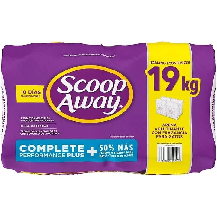 Scoop Away Arena para Gatos — 19kg · 10 Días de Control de Olores Garantizado