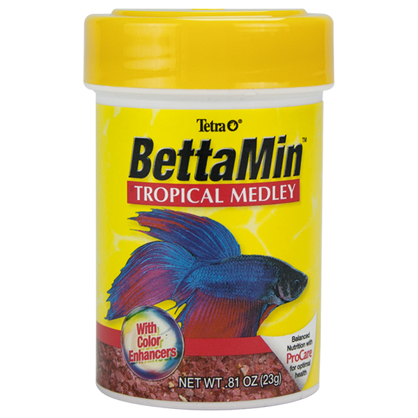 TETRA - BettaMin Alimento En Hojuelas Mezcla Tropical Para Peces Betta 23 g
