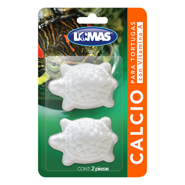 GRUPO LOMAS - Calcio Con Vitamina A Para Tortugas 2 Pz