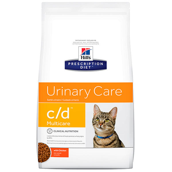 HILL'S PRESCRIPTION DIET - Multicare Alimento Seco Para Gato Adulto c/d Cuidado Urinario 1.8 Kg
