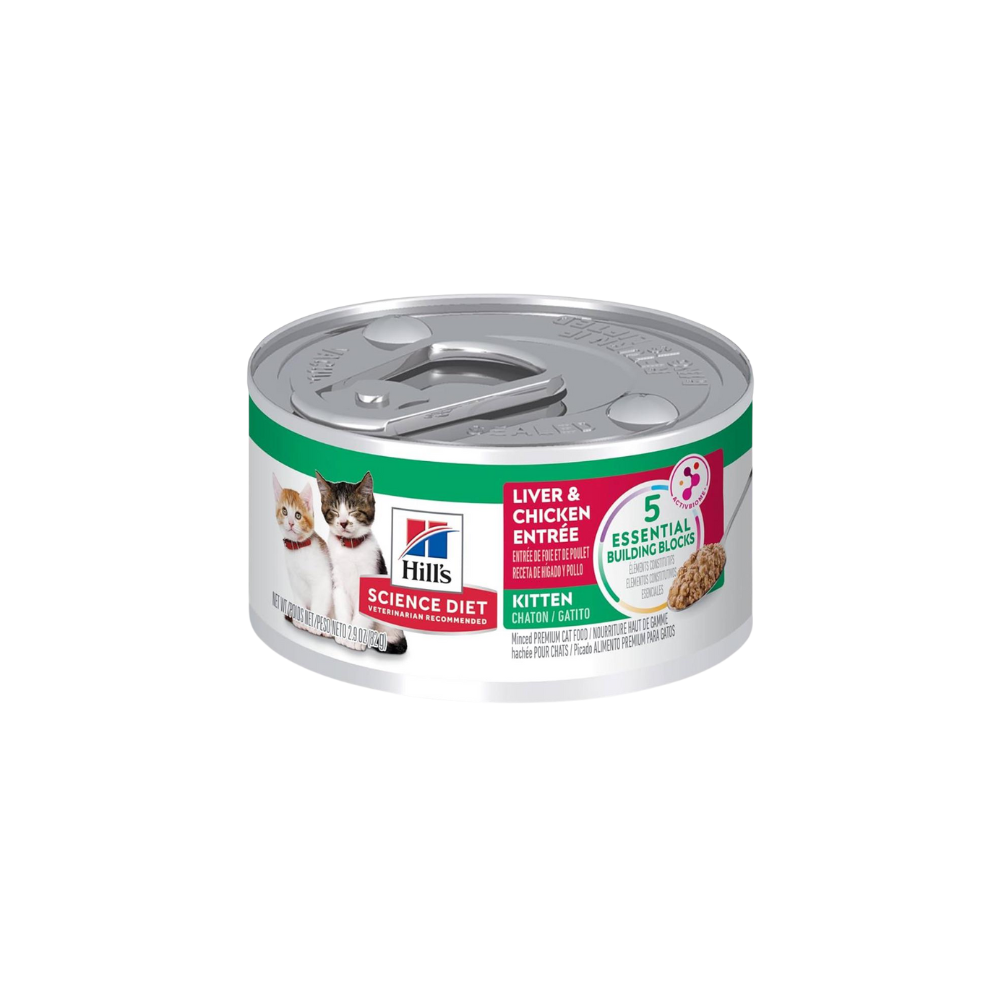 HILL'S SCIENCE DIET - Kitten Alimento Húmedo En Lata Para Gatito Higado Y Pollo 150 g