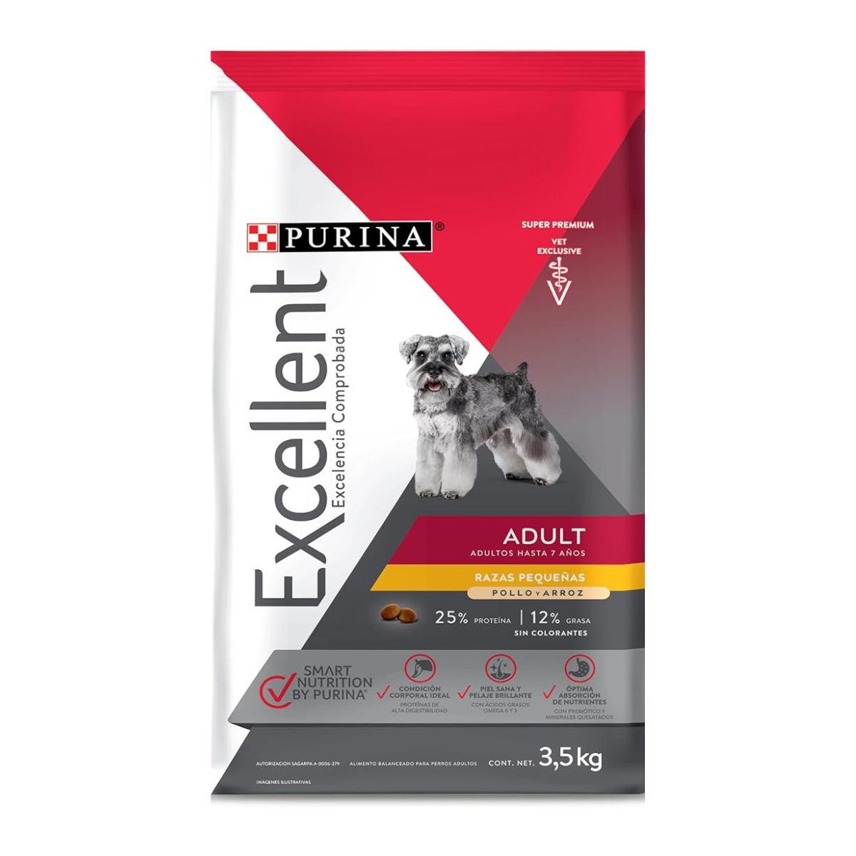 Purina Excellent Adulto Razas Pequeñas - 7.5 KG