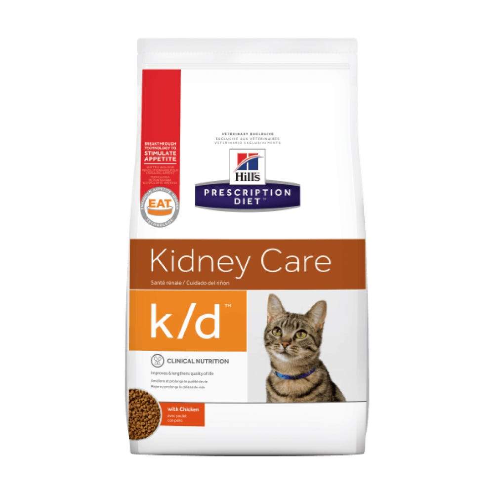 HILL'S PRESCRIPTION DIET - Kidney Care Alimento Seco Para Gato Adulto Problemas Renales k/d 3.85 Kg