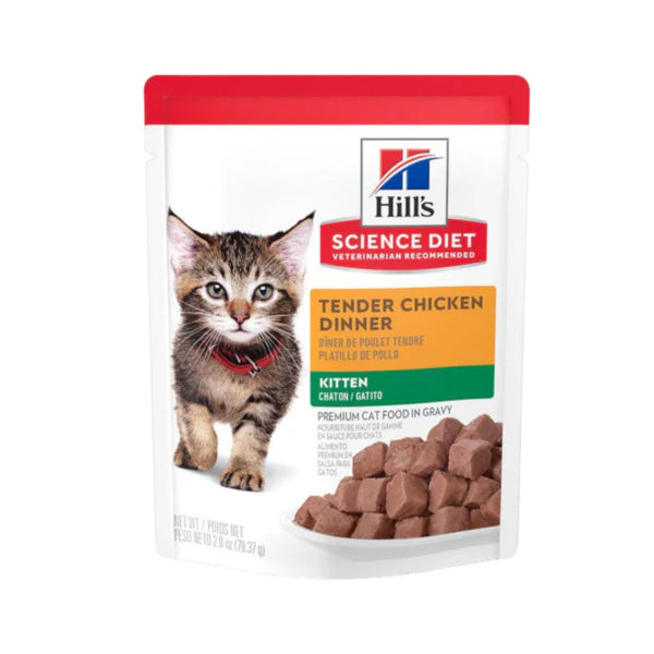 Hill's Science Diet Kitten Tender Chicken —Sobre 79.37g