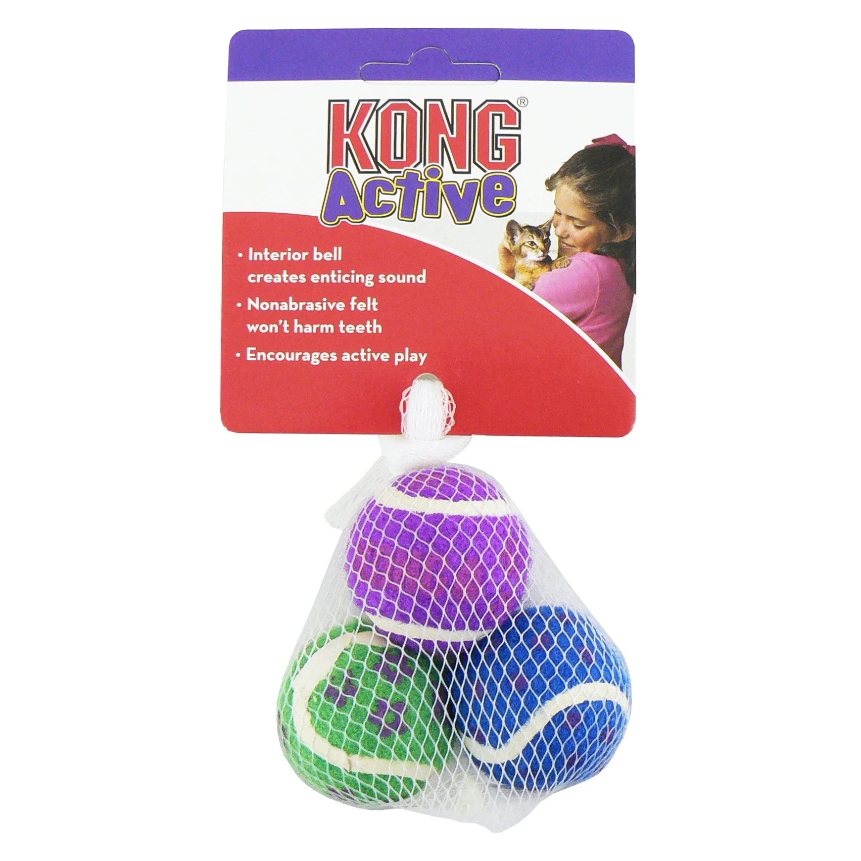 Kong Pelotas Tenis Con Sonaja 3 Pzas