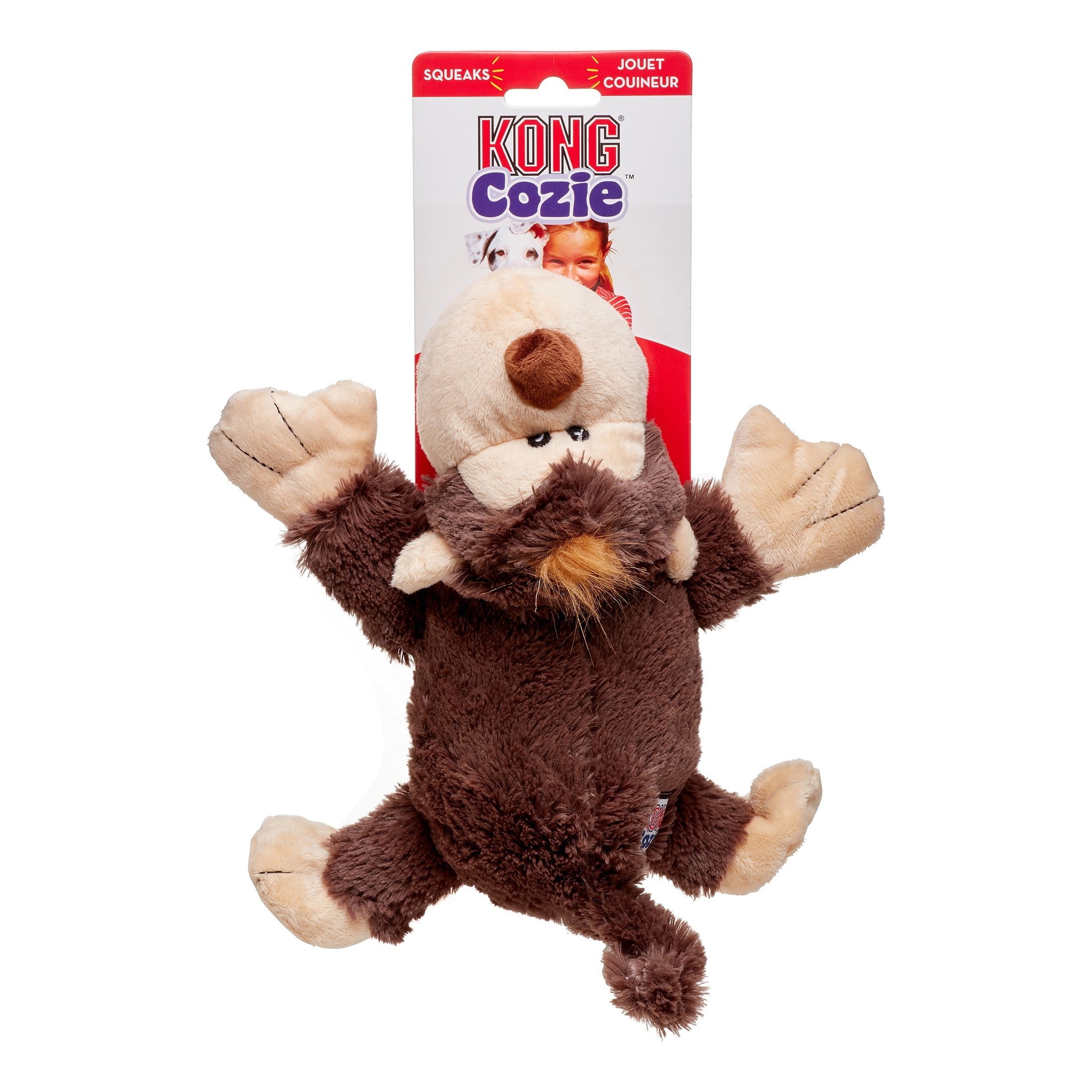KONG Mono Cozie — Peluche Reforzado · Suavidad y Resistencia para Perros
