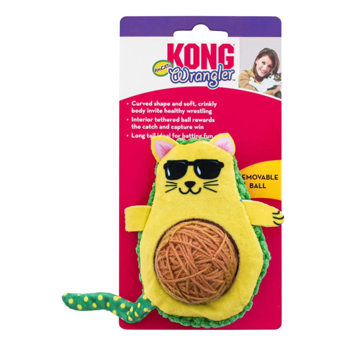 KONG Wrangler AvoCaTo Catnip