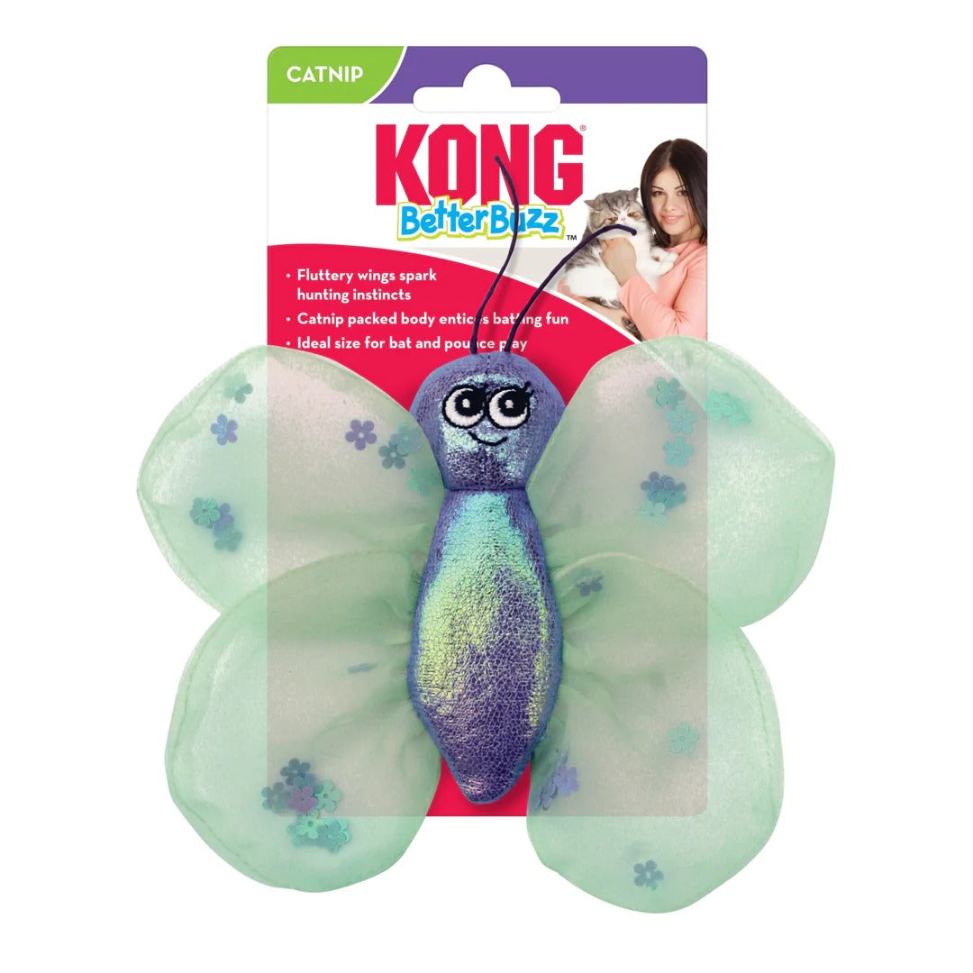 KONG BetterBuzz Mariposa Catnip
