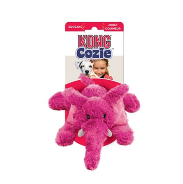 KONG Cozie — Elmer el Elefante · Juguete Suave para Perros Medianos