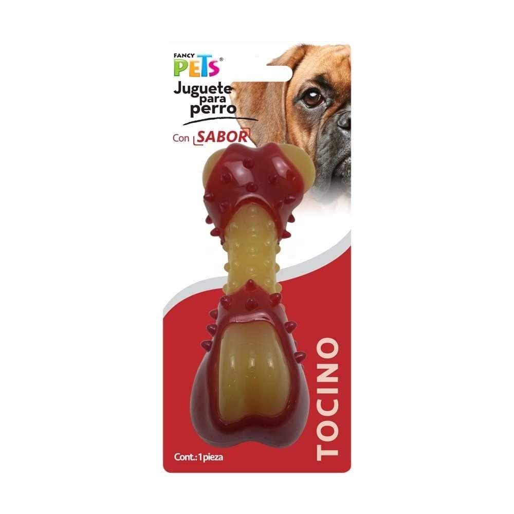 FANCY PETS - Juguete De Hueso Para Perro Sabor Tocino CH