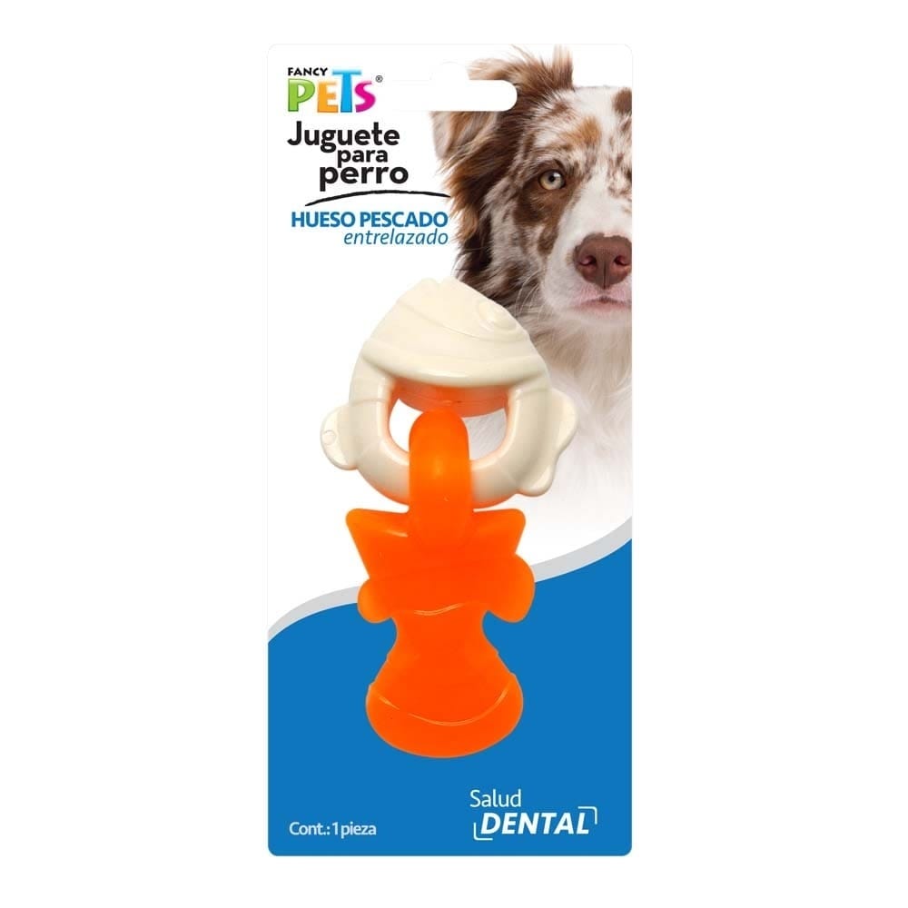 FANCY PETS - Juguete Para Perro Hueso Entrelazado De Pescado
