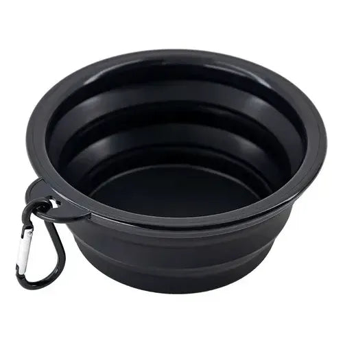 Mr. Wuff Plato Plegable de Silicona — 88g · Portátil con Gancho para Viajes