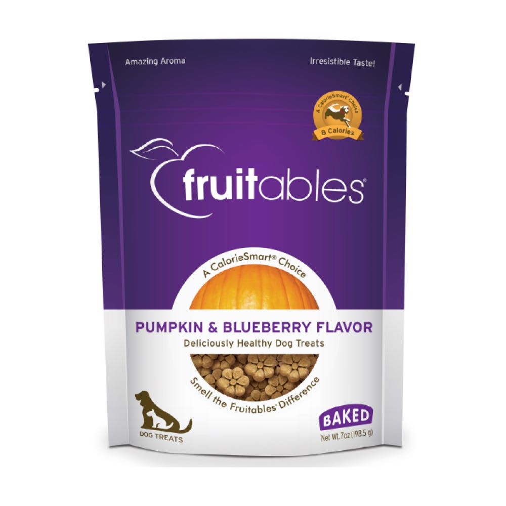 FRUITABLES - Premios Para Perro Sabor Calabaza y Mora Azul 198 g