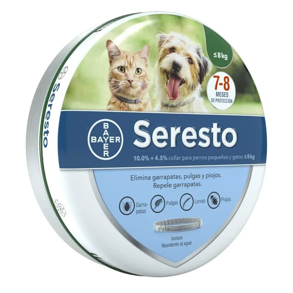 Seresto Collar Antiparasitario Externo para Perro y Gato, Chico