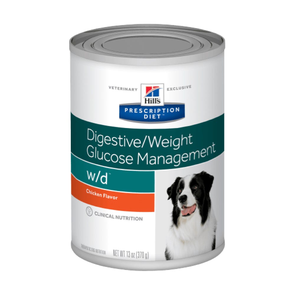 HILL'S PRESCRIPTION DIET - Digestive Alimento Húmedo En Lata Para Perro Adulto Control De Peso w/d 370 g