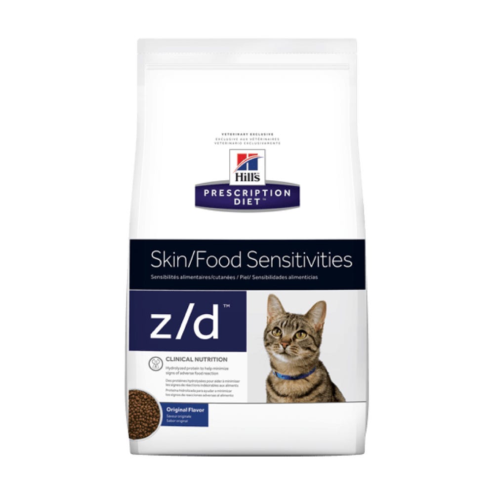 HILL'S PRESCRIPTION DIET - Skin/Food Sensitivities Alimento Seco Para Gato Adulto Problemas De Alergias z/d 1.80 Kg