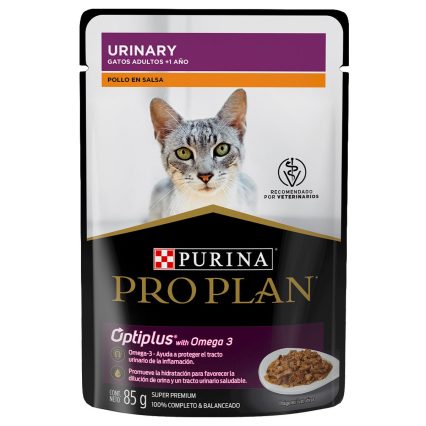Pro Plan Pouch Gato Adulto Urinary Pollo 85g - Alimento Húmedo Gato